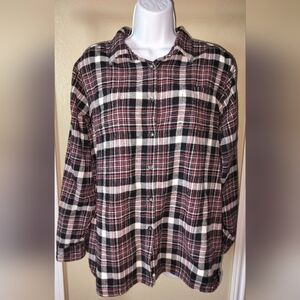 Woolrich Red and Black Plaid Shirt Sz XXL